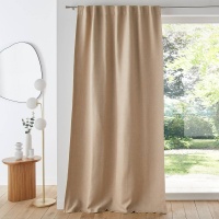 Штора Затемняющая Exurie 180 x 140 см бежевый LA REDOUTE INTERIEURS  фото, kupilegko.ru